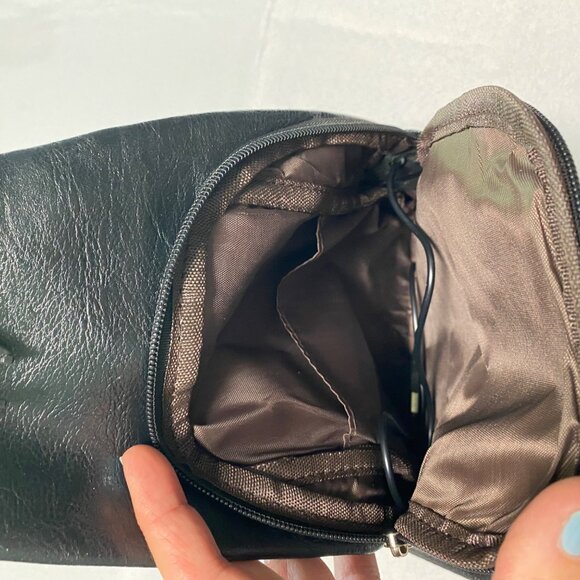 USB Charging Sling Backpack Purse Adjustable Strap Multiple Zipper Pockets Black - Picture 8 of 9